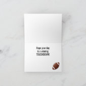 Football Design Carte de voeux Anniversaire (Intérieur)