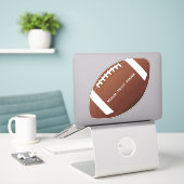 Football Design Contour Sticker (Laptop op bureau)