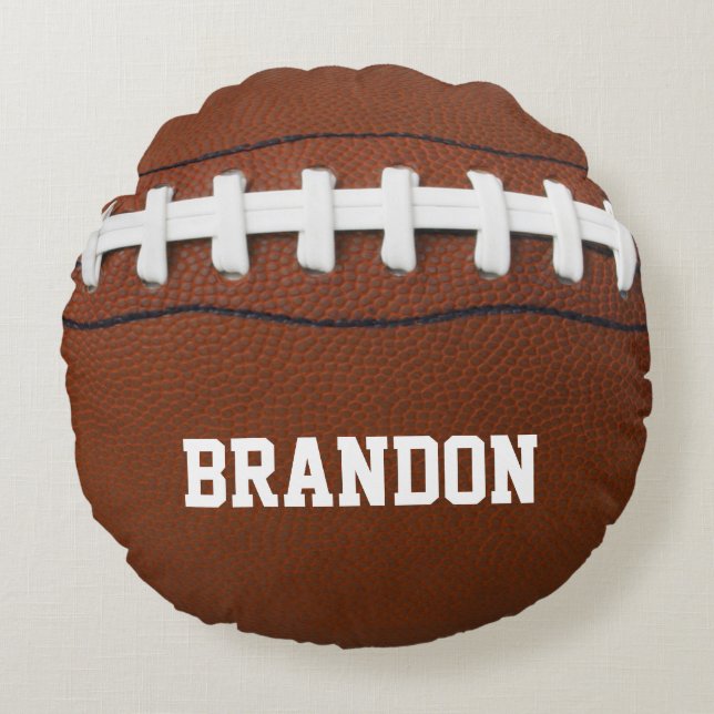 Football Design Coussin rond (Devant)