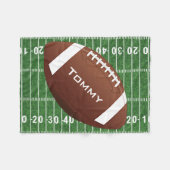 Football Design Fleece Blanket (Voorkant (Horizontaal))