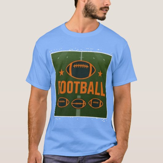 Football Design Graphic T-shirt (Voorkant)