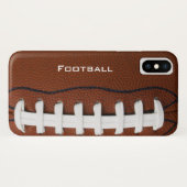Football Design iPhone X Coque (Dos (Horizontal))