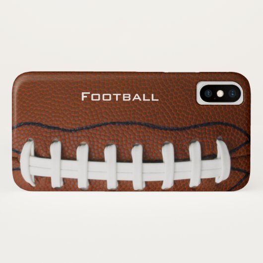 Football Design iPhone X Coque (Dos (Horizontal))