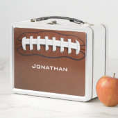 Football Design Metal Lunchbox (En situation)