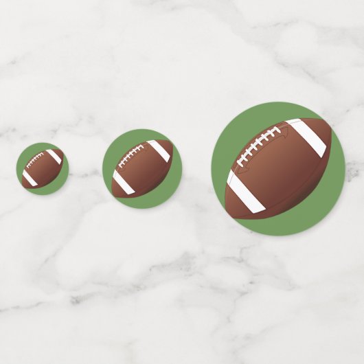 Football Design Table Confetti (Derrière)