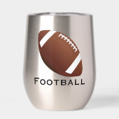 Football Design Vin Thermique Tumbler (Arrière)