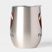 Football Design Vin Thermique Tumbler (Gauche)