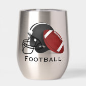 Football Design Vin Thermique Tumbler (Arrière)