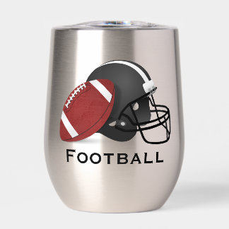Football Design Vin Thermique Tumbler
