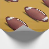 Football Design Wrapping Paper Cadeaupapier (Hoek)