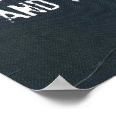 Football Discipline Poster in Denim (Coin)