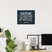 Football Discipline Poster in Denim (Bureau à domicile)