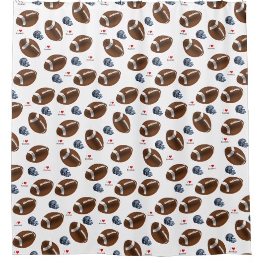 Football douchegordijn (Voorkant)