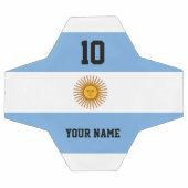 Football drapeau argentin avec nom personnalisé (Plat)