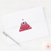 Football. Driehoek Sticker (Envelop)