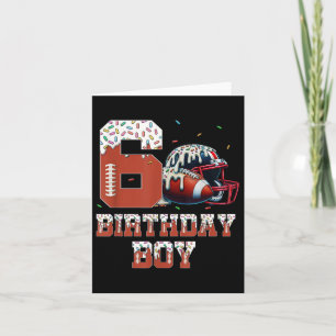 Football Drip 6e Verjaardag Party Boy Sport Fan 6 Kaart