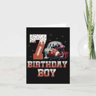 Football Drip 7e Verjaardag Party Boy Sport Fan 7 Kaart