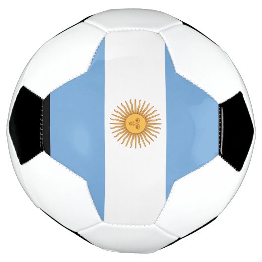 Football du drapeau argentin (Tourné)