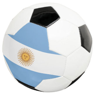 Football du drapeau argentin