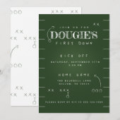 FOOTBALL EERSTE BIEDDAG KAART (Voorkant / Achterkant)