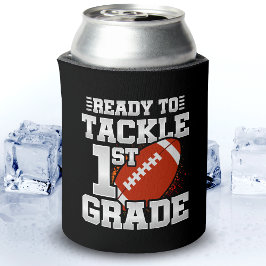 Football eerste dag 1e klas terug naar school blikjeskoeler