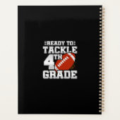 Football eerste dag 4e klas terug naar school planner (Achterkant)