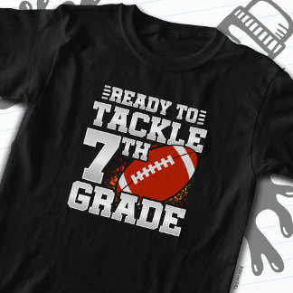 Football eerste dag 7e klas terug naar school t-shirt