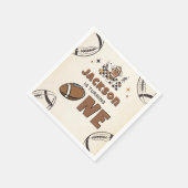 Football Eerste Jaar Down 1e Verjaardag Servetten (Hoek)