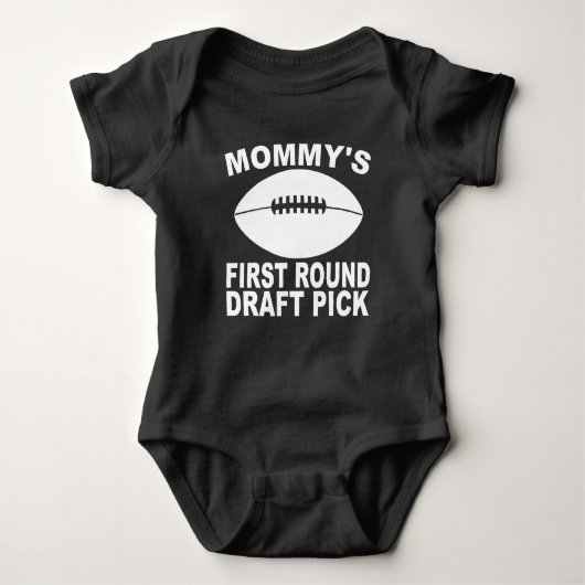 Football eerste ronde concepttest mama romper (Voorkant)