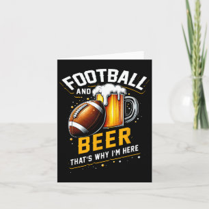 Football en bier, daarom ben ik hier te voet kaart