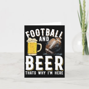 Football en bier dat is waarom ik hier ben - Ameri Kaart