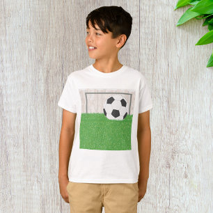 Football en doel t-shirt