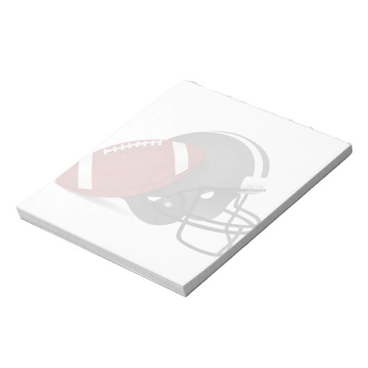 Football en helm notitieblok (Gedraaid)