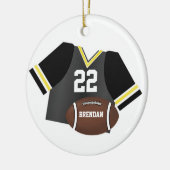 Football en Jersey Persoonlijke Keepomwille Orname Keramisch Ornament (Links)