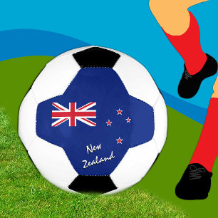 Football en Nouvelle-Zélande et drapeau néo-zéland