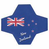 Football en Nouvelle-Zélande et drapeau néo-zéland (Plat)