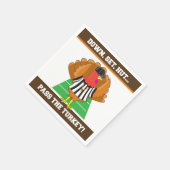 Football en Thanksgiving Turkije Thema Napkin Servet (Hoek)