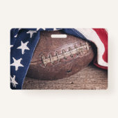  Football en vlag Badge (Voorkant)