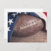  Football en vlag Kaart (Voorkant / Achterkant)