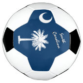 Football et drapeau de la Caroline du Sud / USA Sp (Tourné)