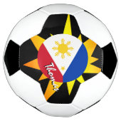 Football et drapeau philippin / BANG (Tourné)