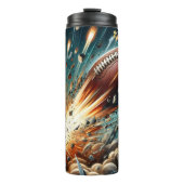 Football explosie in het stadion thermosbeker (Voorkant)