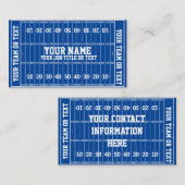 Football Fan Coach Player Gridiron Visitekaartje (Voorkant / Achterkant)