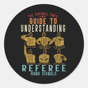 Football Fan's Guide to Understanding Referee Hand Ronde Sticker