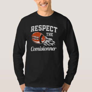 Football Fantasy Football Respecteer de Commissie T-shirt