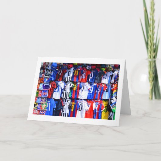 Football Feestdagen Kaart (Voorkant)