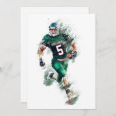 Football Feestdagenkaart (Voorkant / Achterkant)