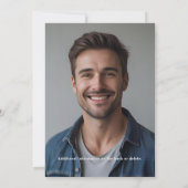 Football Field Anniversaire Fête Invitation Vert (Dos)