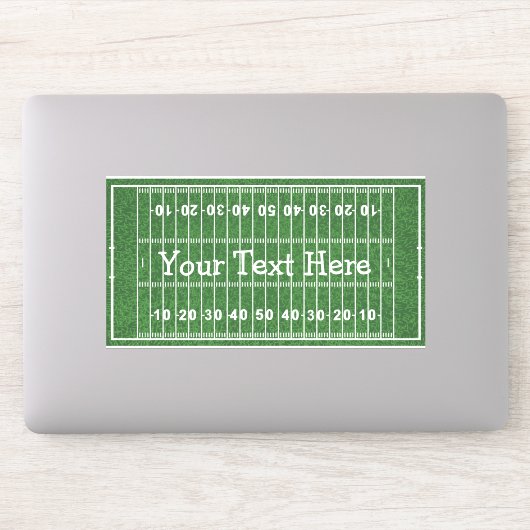Football Field Design Contour Sticker (Computer)