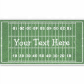 Football Field Design Contour Sticker (Voorkant)